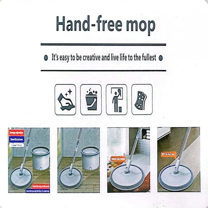 Floor Cleaning Mop – EasyRing Spin Mop and Bucket Set