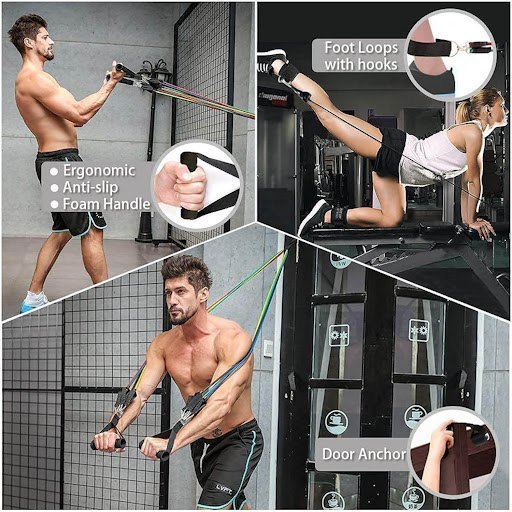 Resistance Bands Workout Set – 11 Pieces