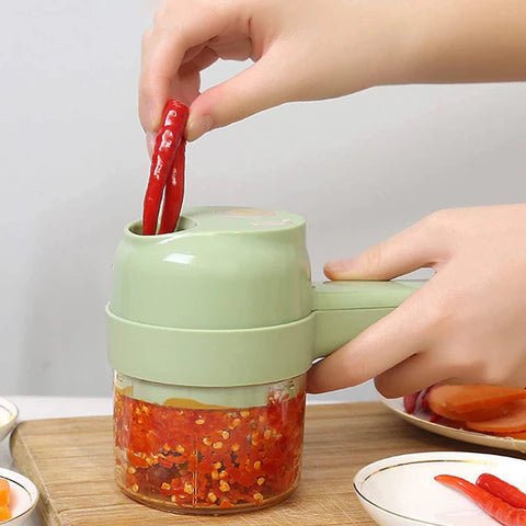 4-in-1 Rechargeable Electric Vegetable Chopper
